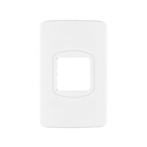 Placa de 1 ventana 1.5 módulos, línea Toledo, BASIC