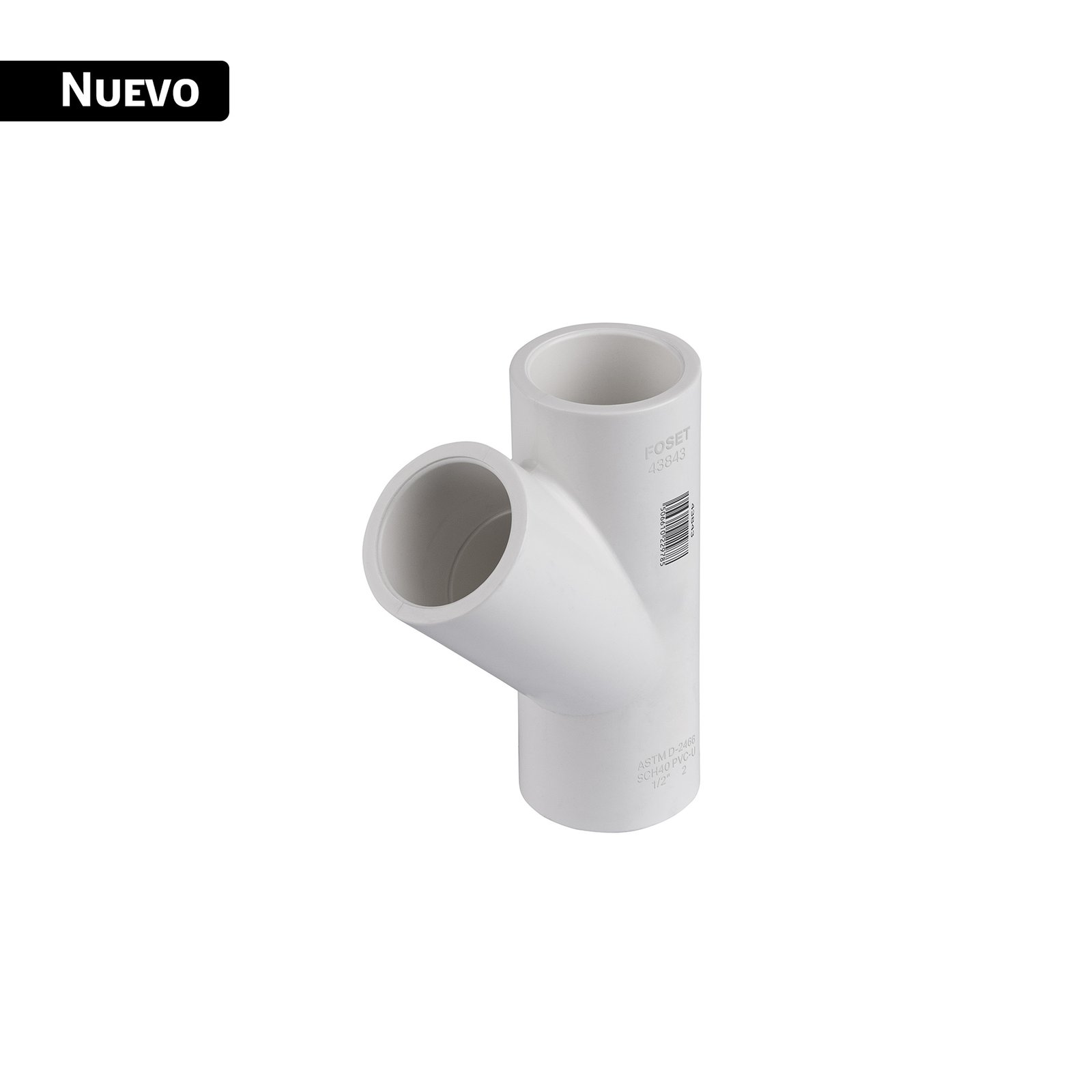 Yee sencilla de PVC 1/2', FOSET