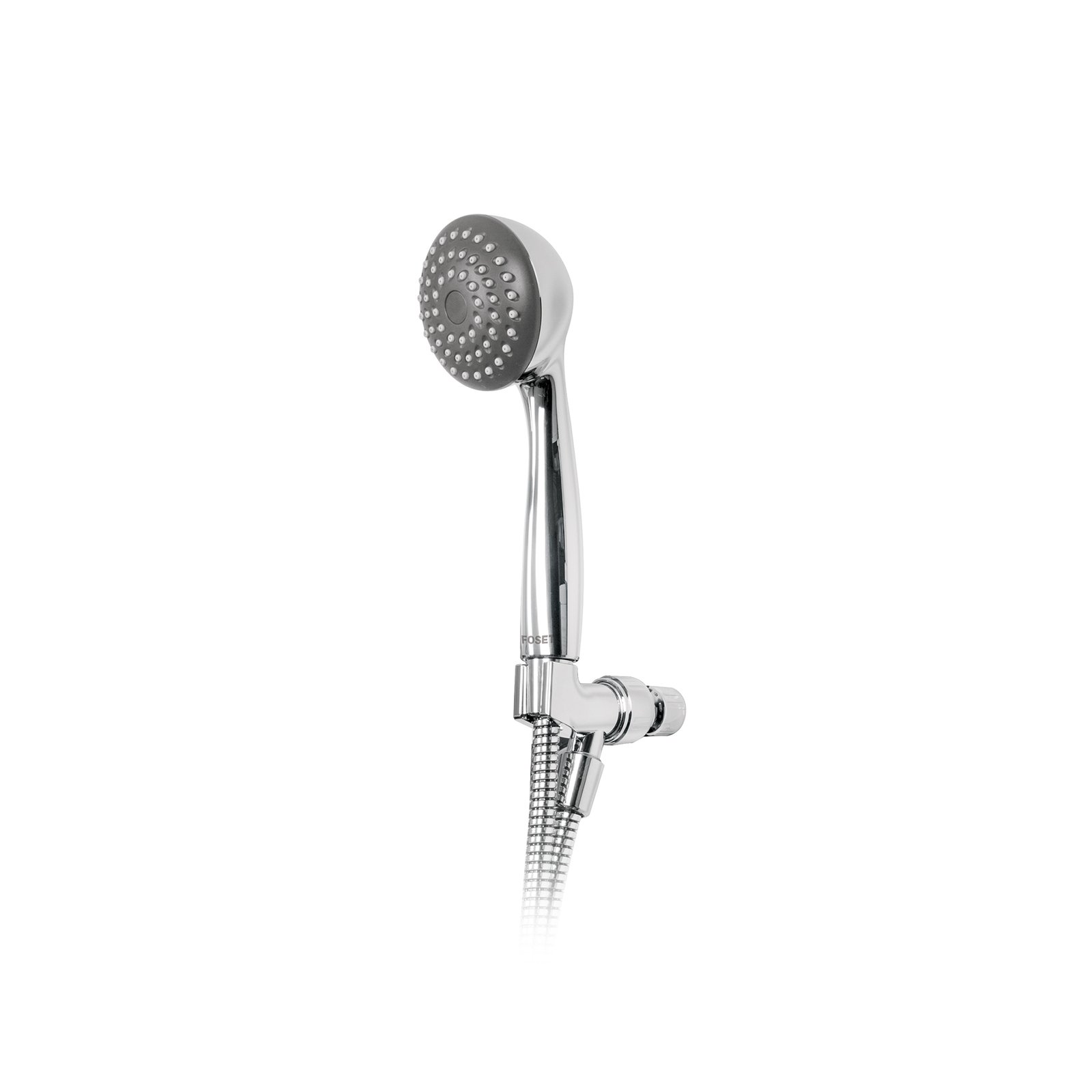 Regadera de teléfono 3-1/4, ABS, con soporte, cromo, AERO