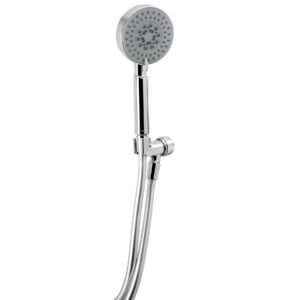 Regadera cromo de teléfono 4' con soporte, FOSET ELEMENT