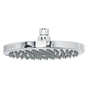Regadera cromo 8' plato redondo, sin brazo, FOSET ELEMENT