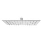 Regadera plato cuadrado 12' sin brazo, cromo, FOSET RIVIERA