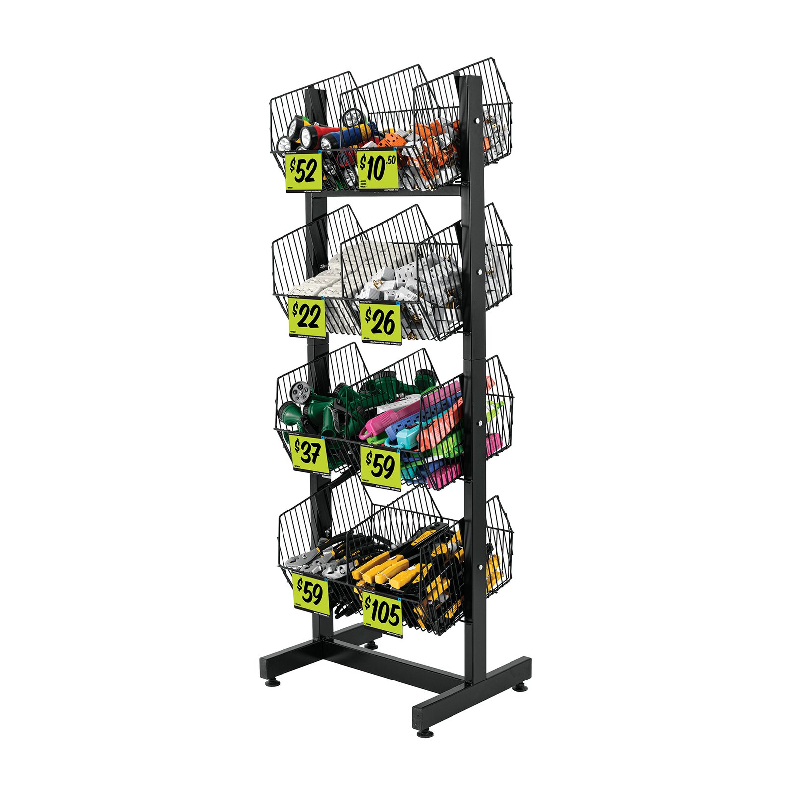 Rack botadero, metálico, 4 niveles, TRUPER