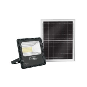 Reflector LED con panel solar 60W 6500K, VOLTECK