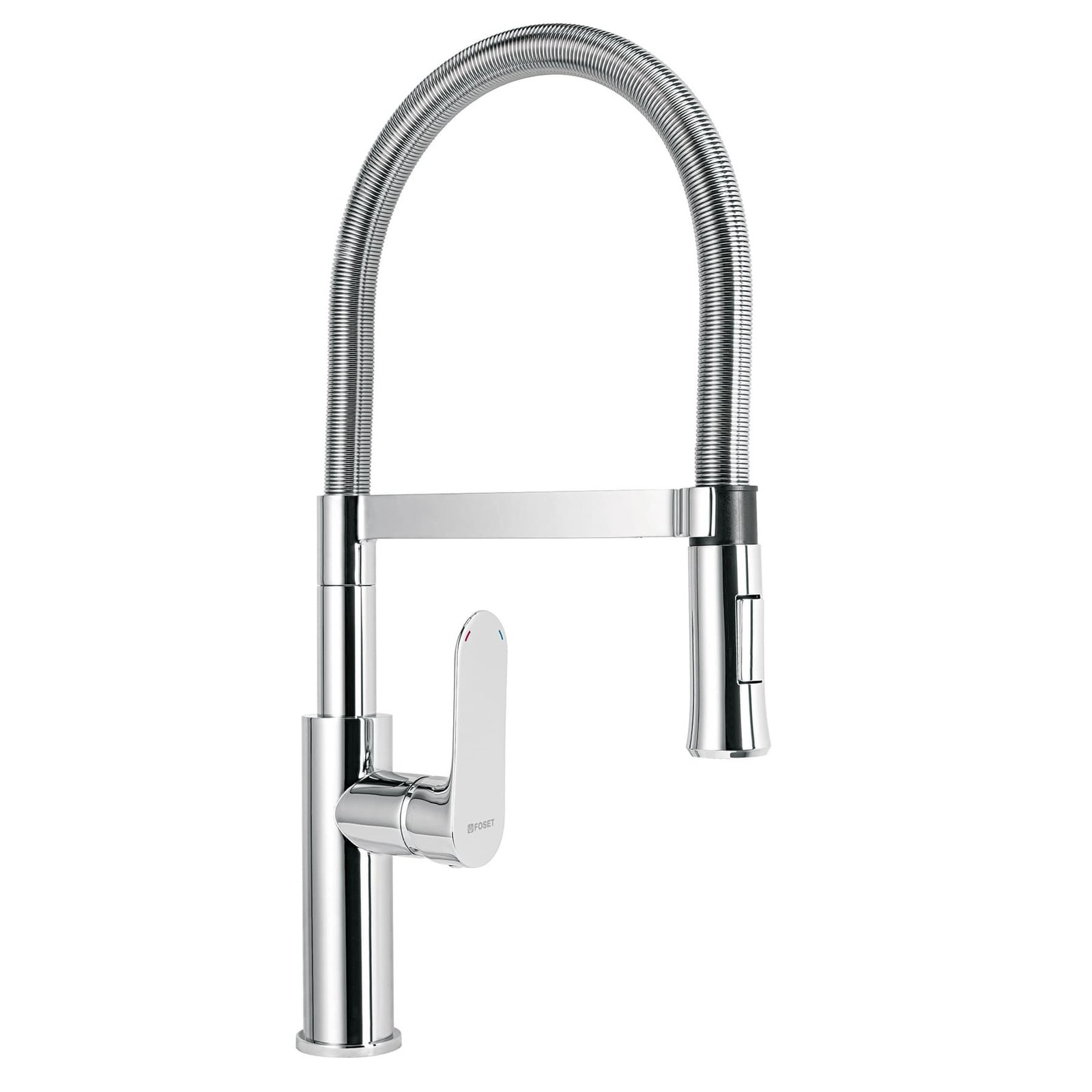 Monomando nariz flexible para fregadero, cromo,FOSET RIVIERA