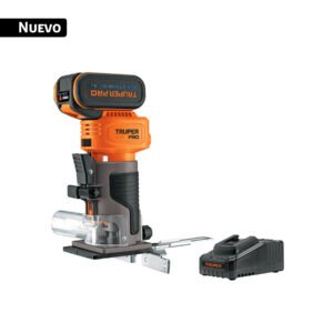 Router (Rebajadora) 1/4', 1 batería 4 Ah, TRUPER PRO