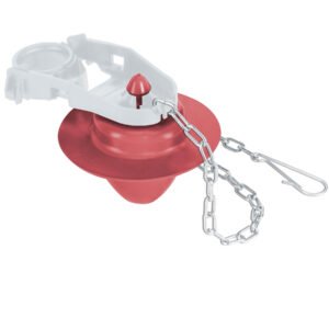 Sapo 2' para WC, silicona rígida, cadena inoxidable, FOSET
