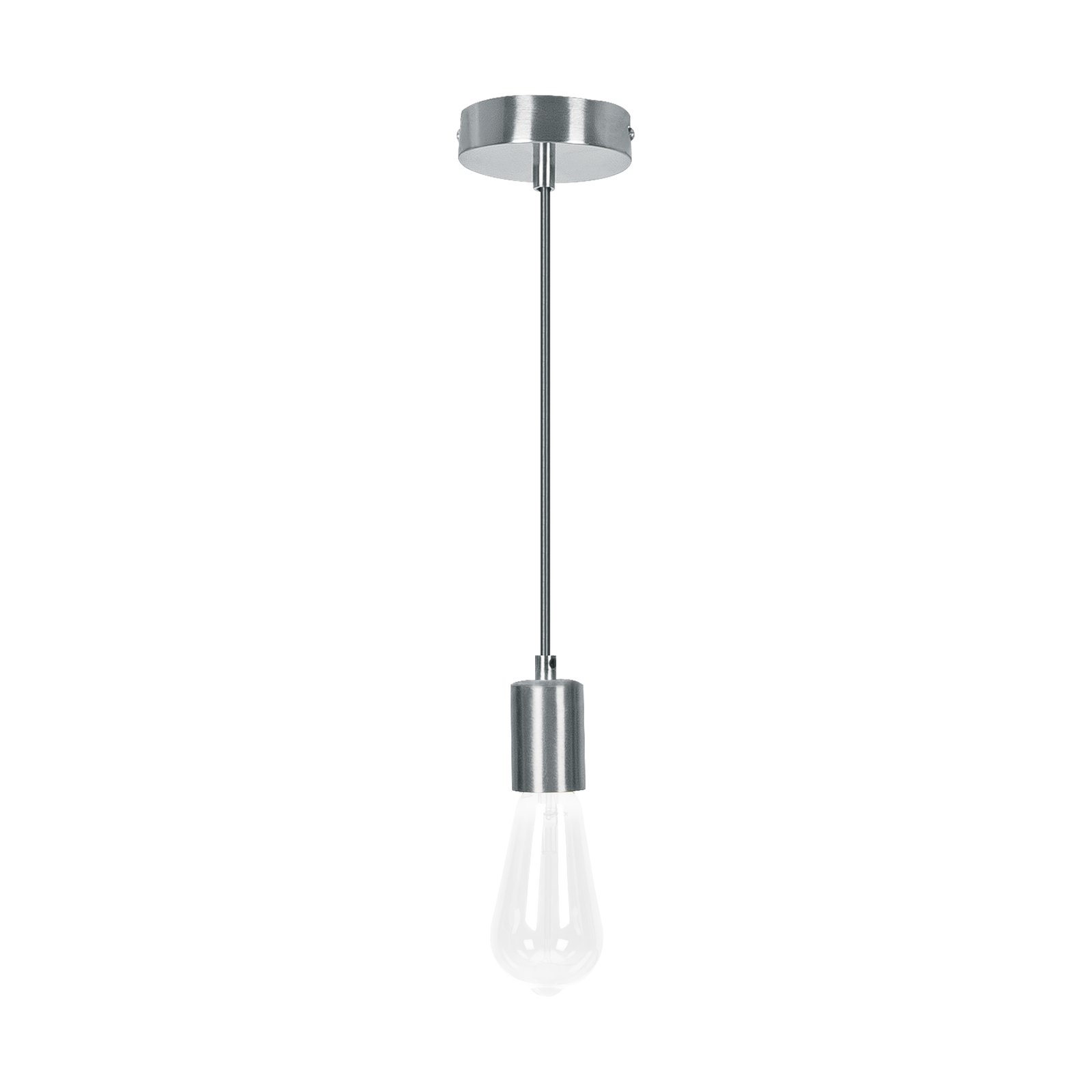 Socket colgante metálico, satín, VOLTECK
