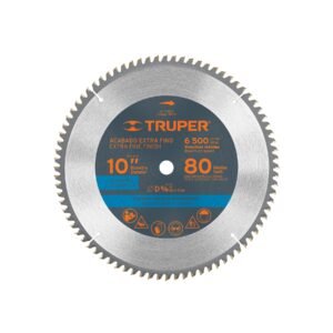 Disco sierra 10' para aluminio, 80 dientes centro 5/8'
