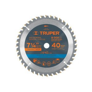 Disco sierra 7- 1/4' para madera, 40 dientes centro 5/8'