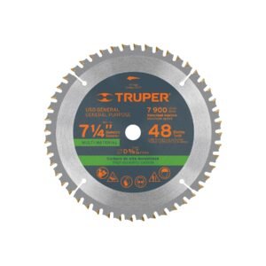 Disco sierra 7-1/4' multimaterial, 48 dientes centro 5/8'