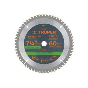Disco sierra 7-1/4' multimaterial, 60 dientes centro 5/8'