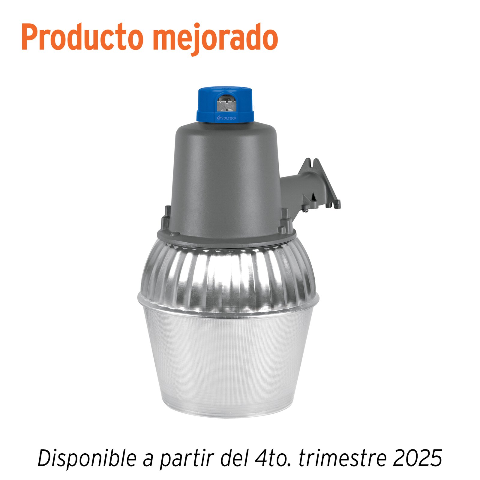 SUB-820F.jpg Luminario suburbano con foco LED 30W 6500K y sensor de luz - Image 1
