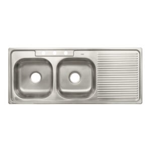 Tarja de empotrar 120x50cm doble tina izquierda, FOSET BASIC