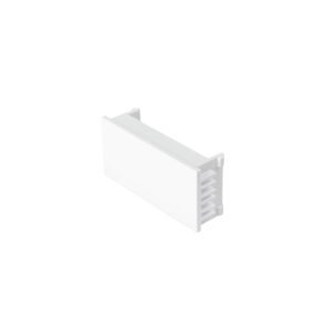 Tapón ciego, 1 módulo, línea Española, color blanco, VOLTECK