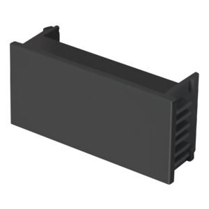 Tapón ciego, 1 módulo, línea Española, color negro, VOLTECK