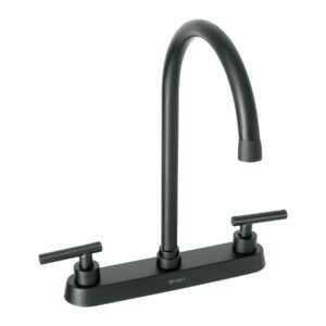 Mezcladora para fregadero,manerales palanca,negro mate TÚBIG