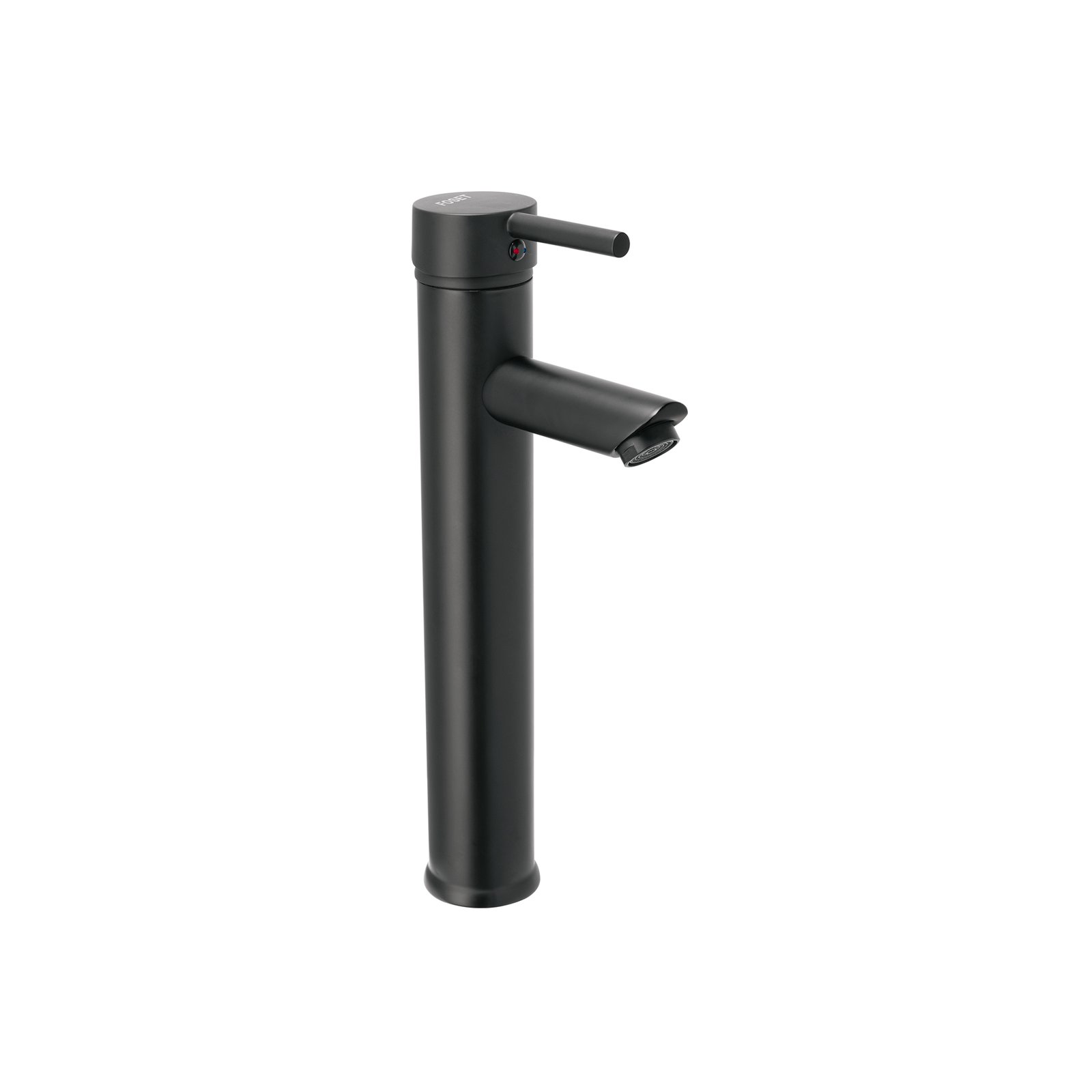 Monomando alto negro para lavabo, FOSET TÚBIG