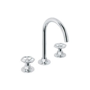 Mezcladora p/lavabo,taladros separados,redondos,cromo, TÚBIG