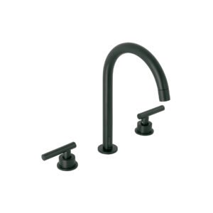 Mezcladora p/lavabo,taladros separados,palanca, negro, TÚBIG