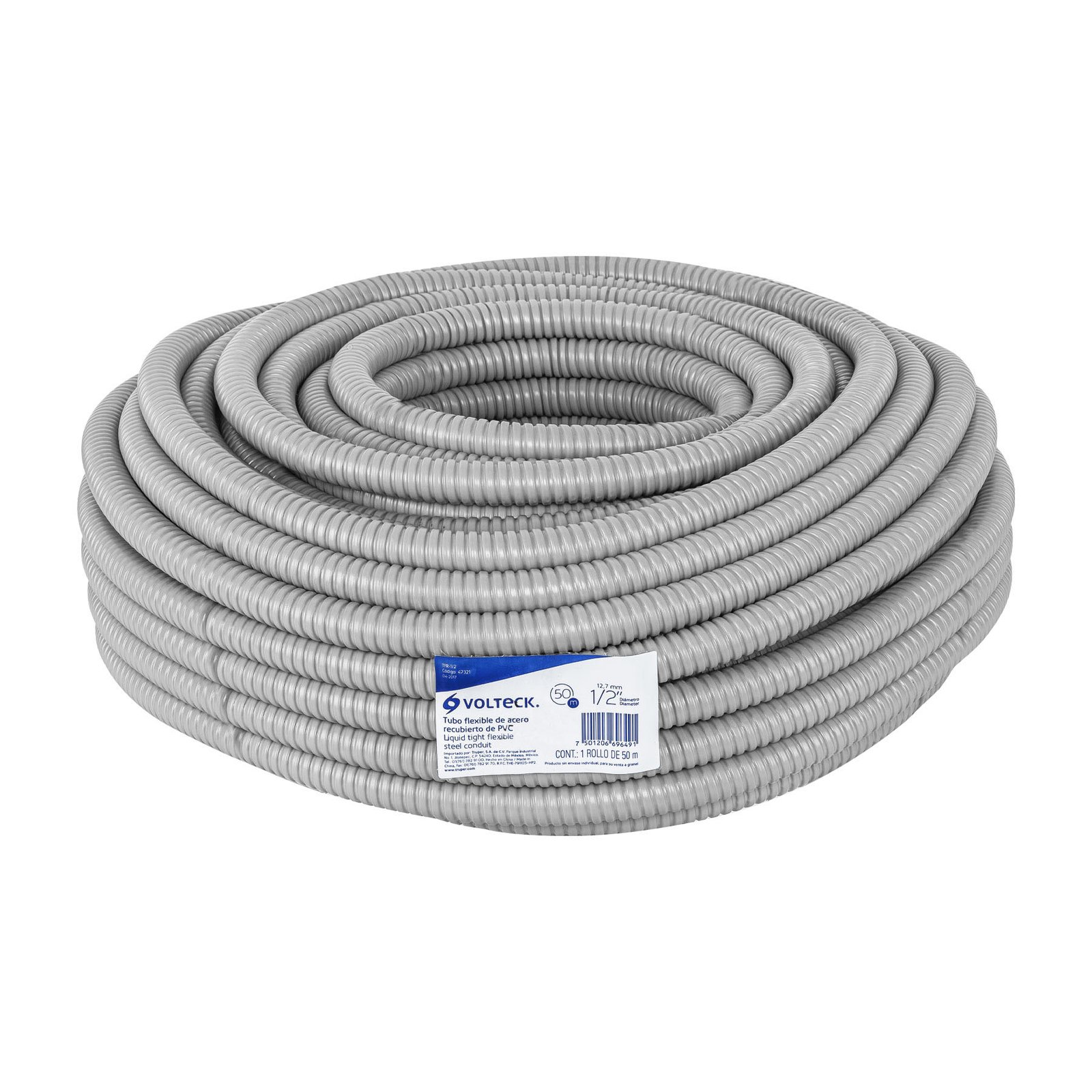 TFR-1-2.jpg Rollo de 50 m de tubo flexible liquidtight de 1/2', VOLTECK - Image 1