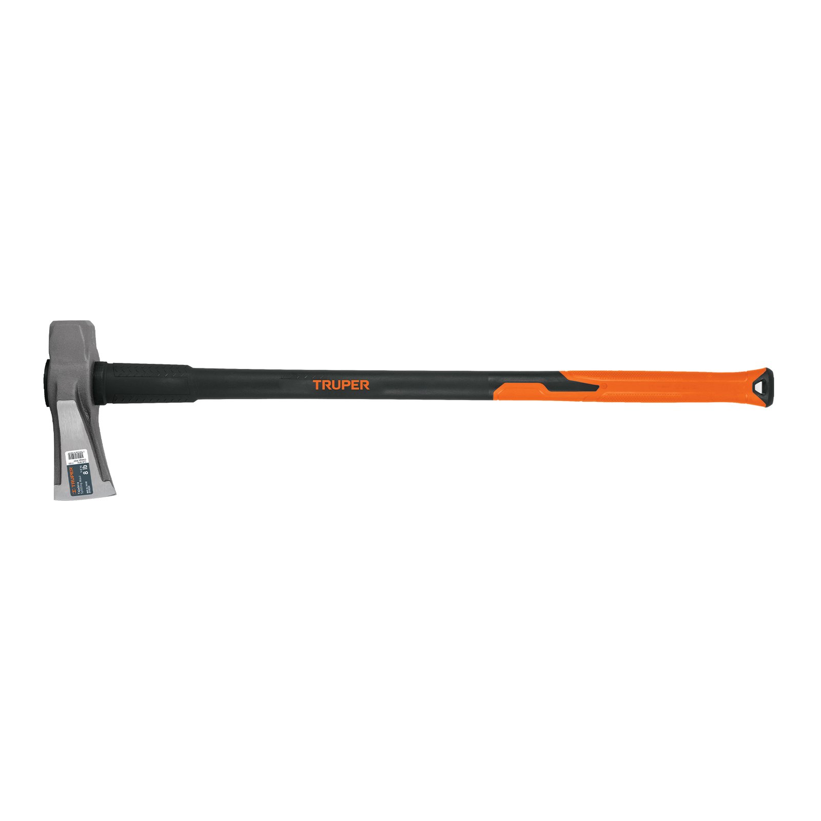 Hacha para rajar madera 8 lbs, mango fibra de vidrio 36'