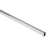 Tubo ovalado para clóset, 3.0 m, acero cromado, HERMEX
