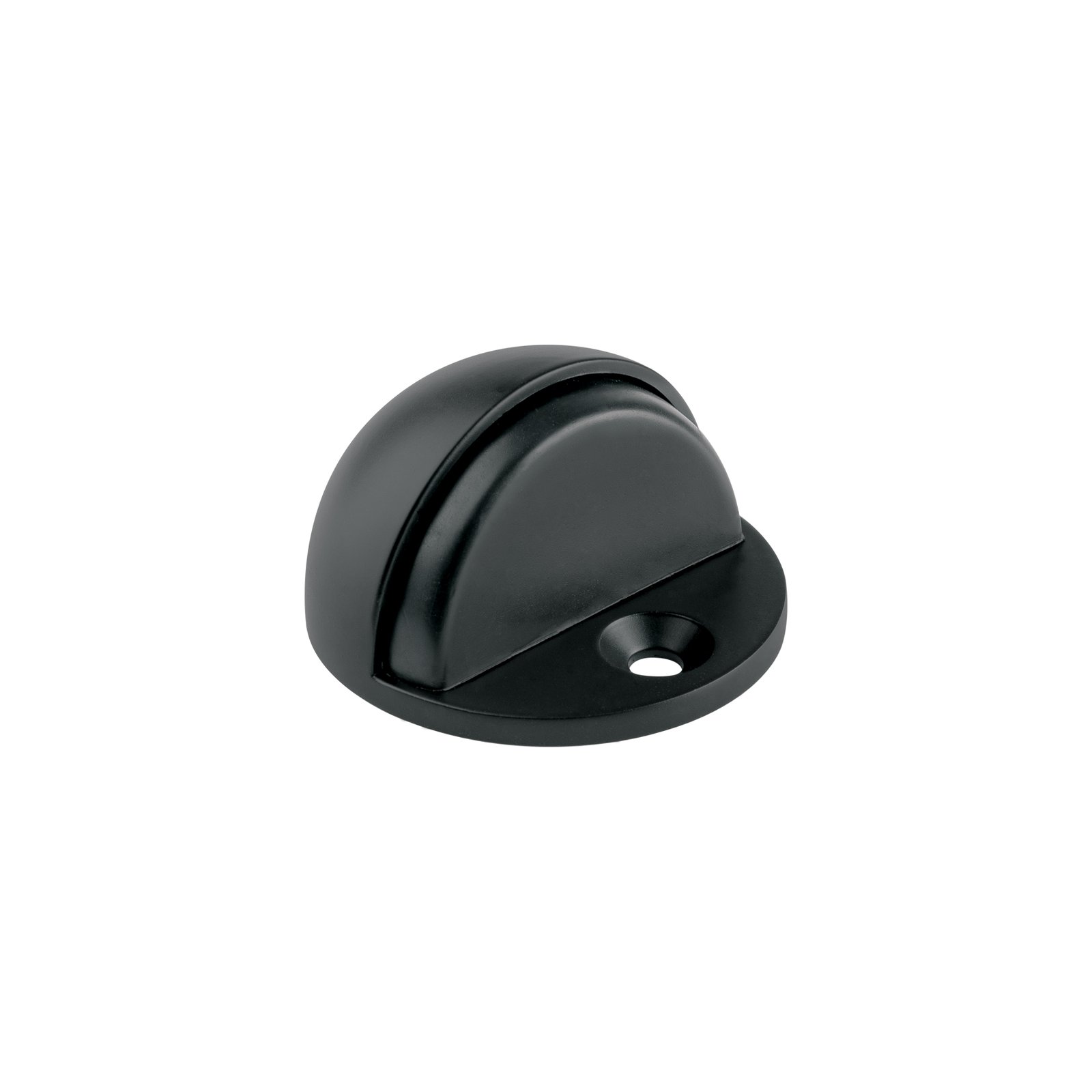 Tope tipo media luna para puerta, negro mate, HERMEX