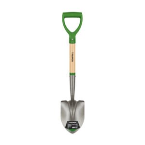Pala cajuelera redonda, puño 'D' mango de madera, TRUPER