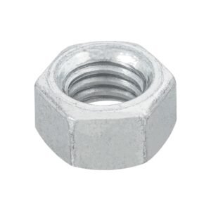 Bolsa con 100 tuercas 3/8' hexagonales de acero galvanizado