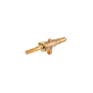 Válvula horizontal de latón 1/8' para gas LP, sin maneral
